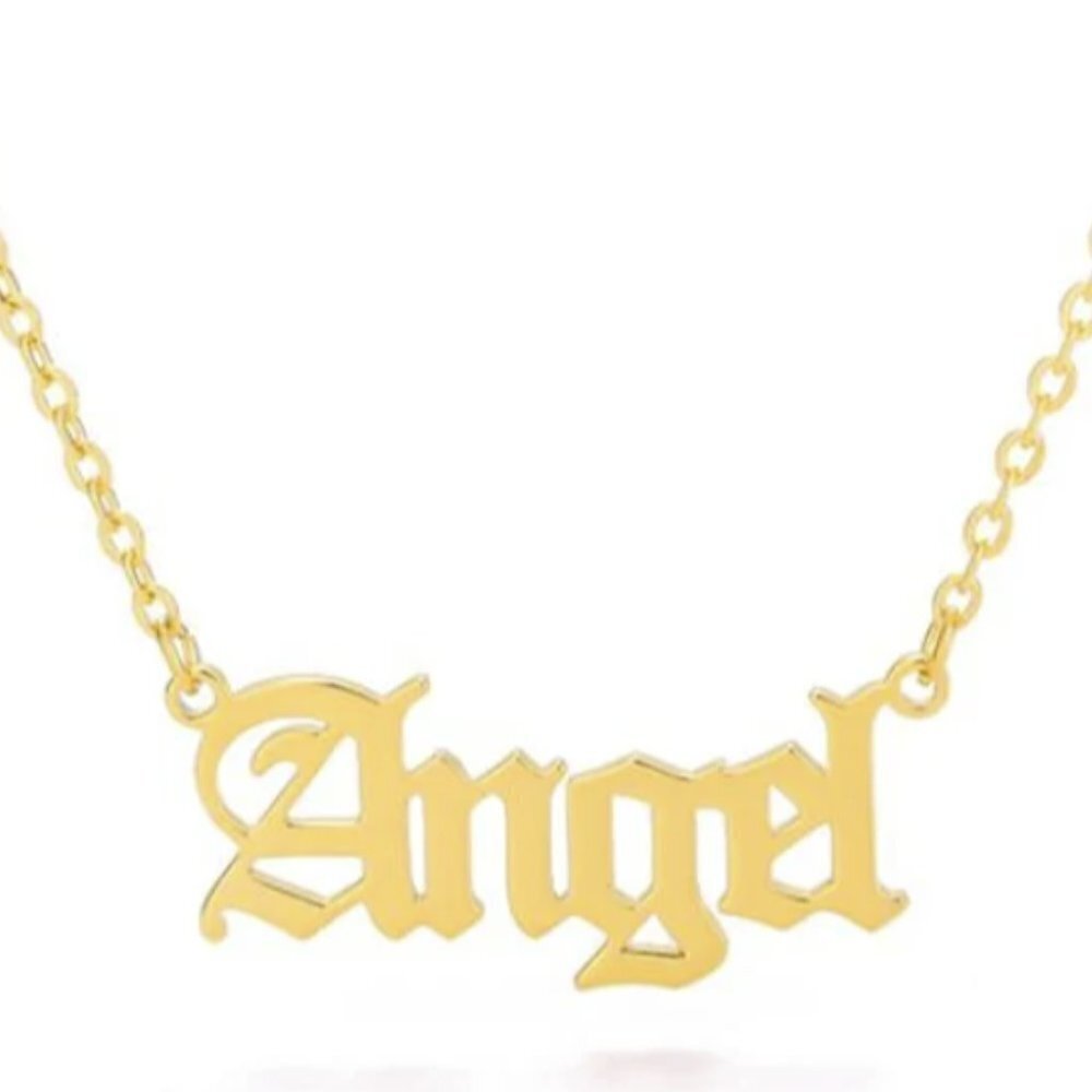 Angel Pendant Stainless Steel Necklace